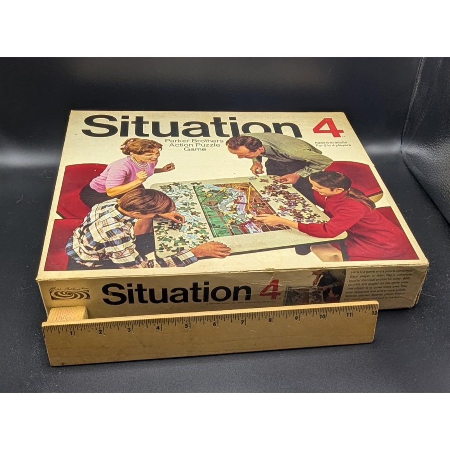 Vintage Situation 4 Parker Brothers Action Puzzle Game Complete