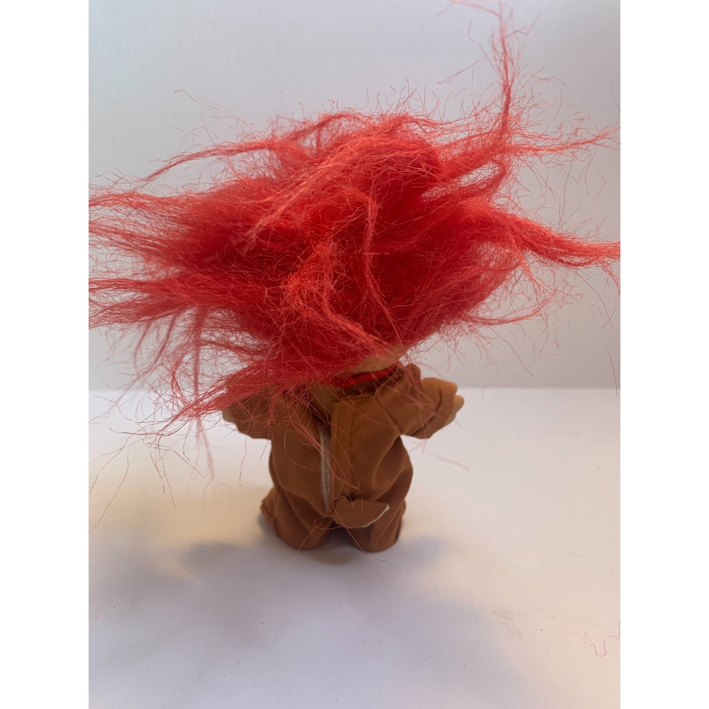 Vintage 90's Russ Troll Doll Rudolph Outfit Reindeer Christmas 4.75" Red Hair