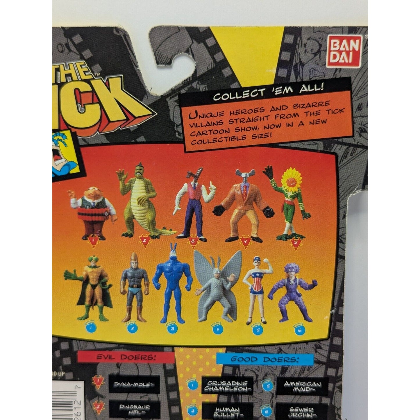 Vintage 1994 The Tick DEAN mini PVC Action Figure Figurine NEW Sealed