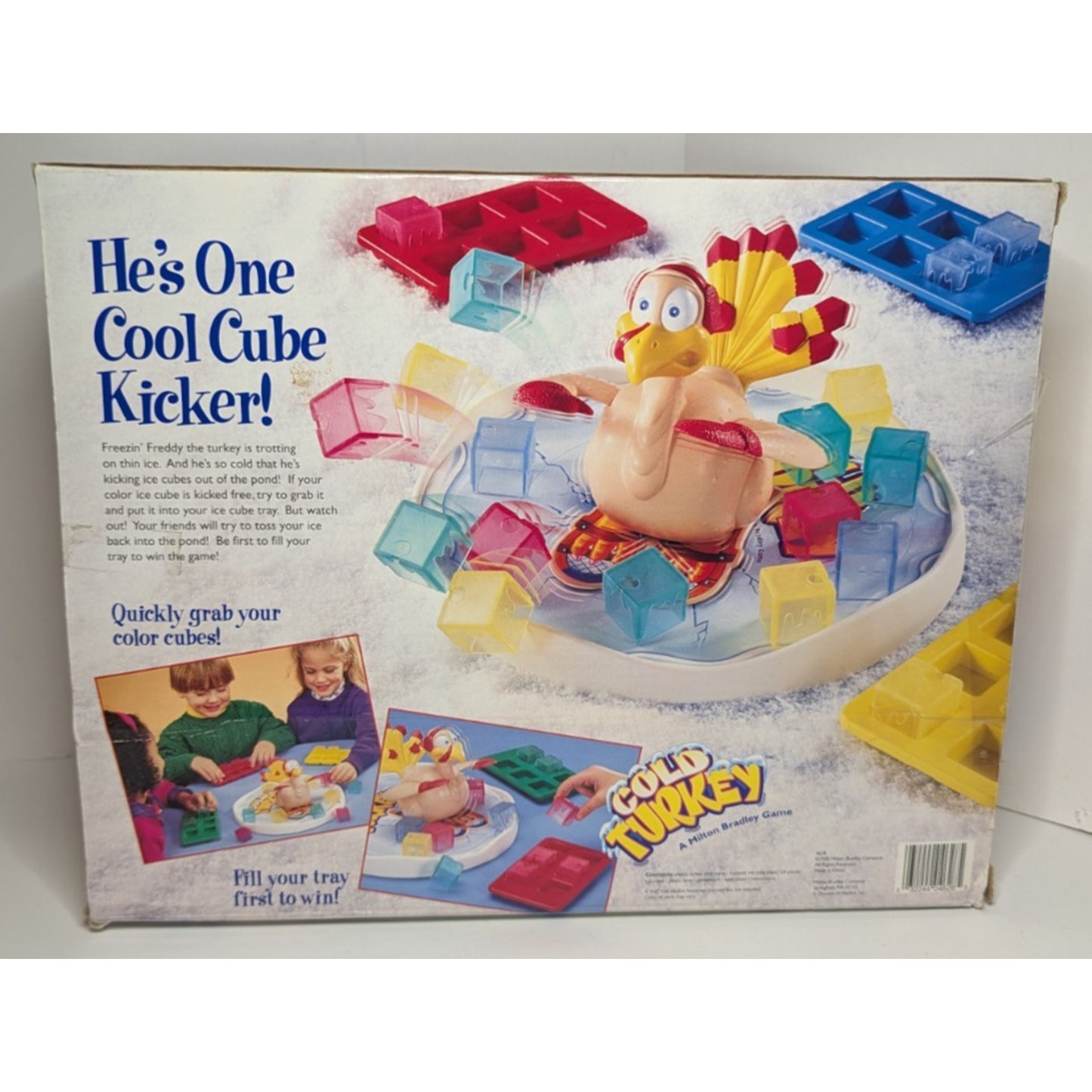 Vintage 1995 Cold Turkey Game Milton Bradley Complete & Works Used In Box