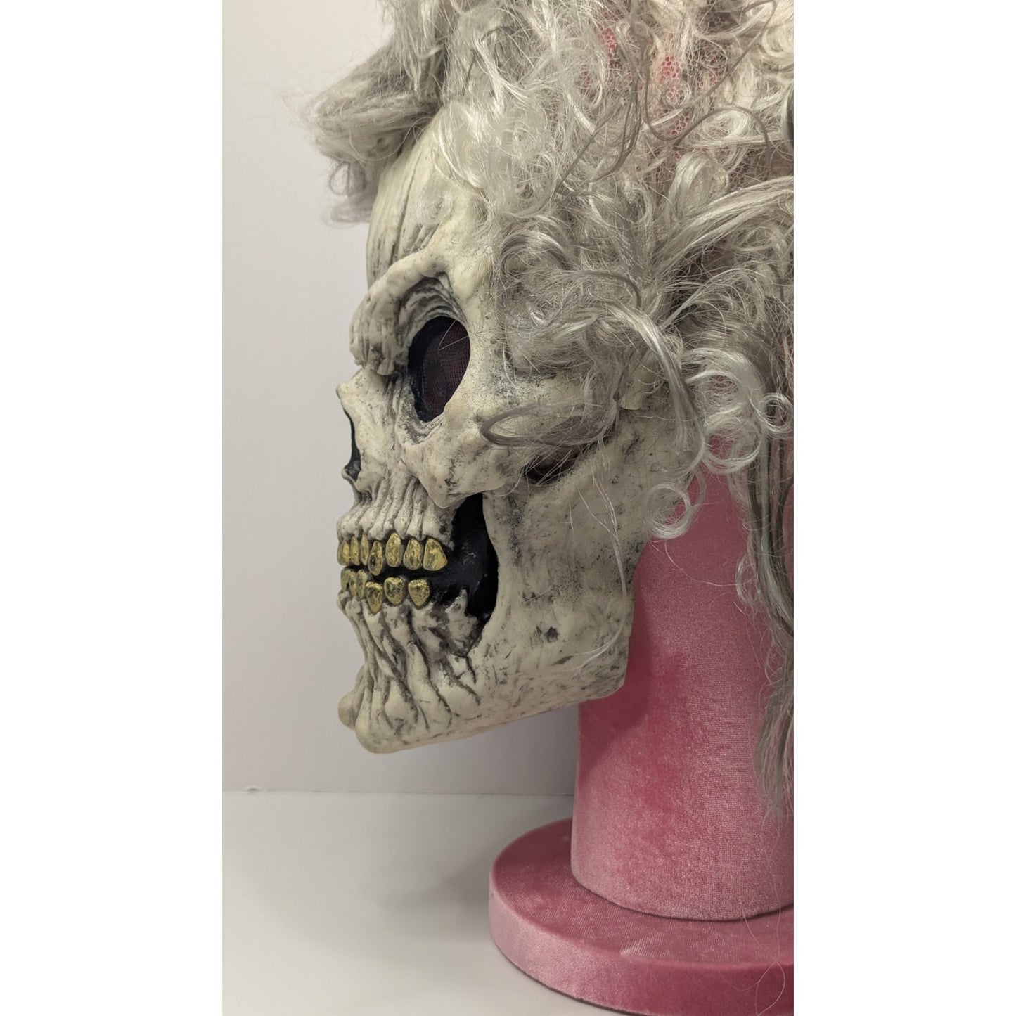 Easter Unlimited Skull Ghoul Mask Hair Fun World Rare Halloween Retro Horror VTG