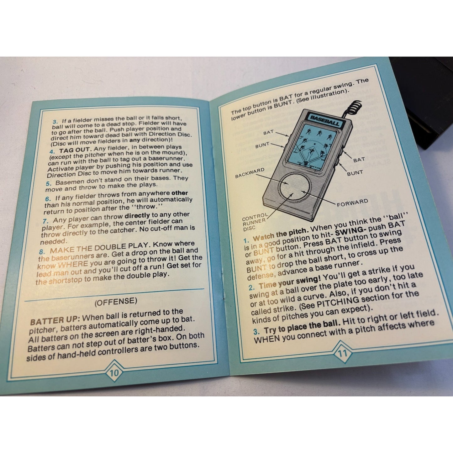 1979 Mattel Intellivision Major League Baseball Game Cartridge + Manual Tested