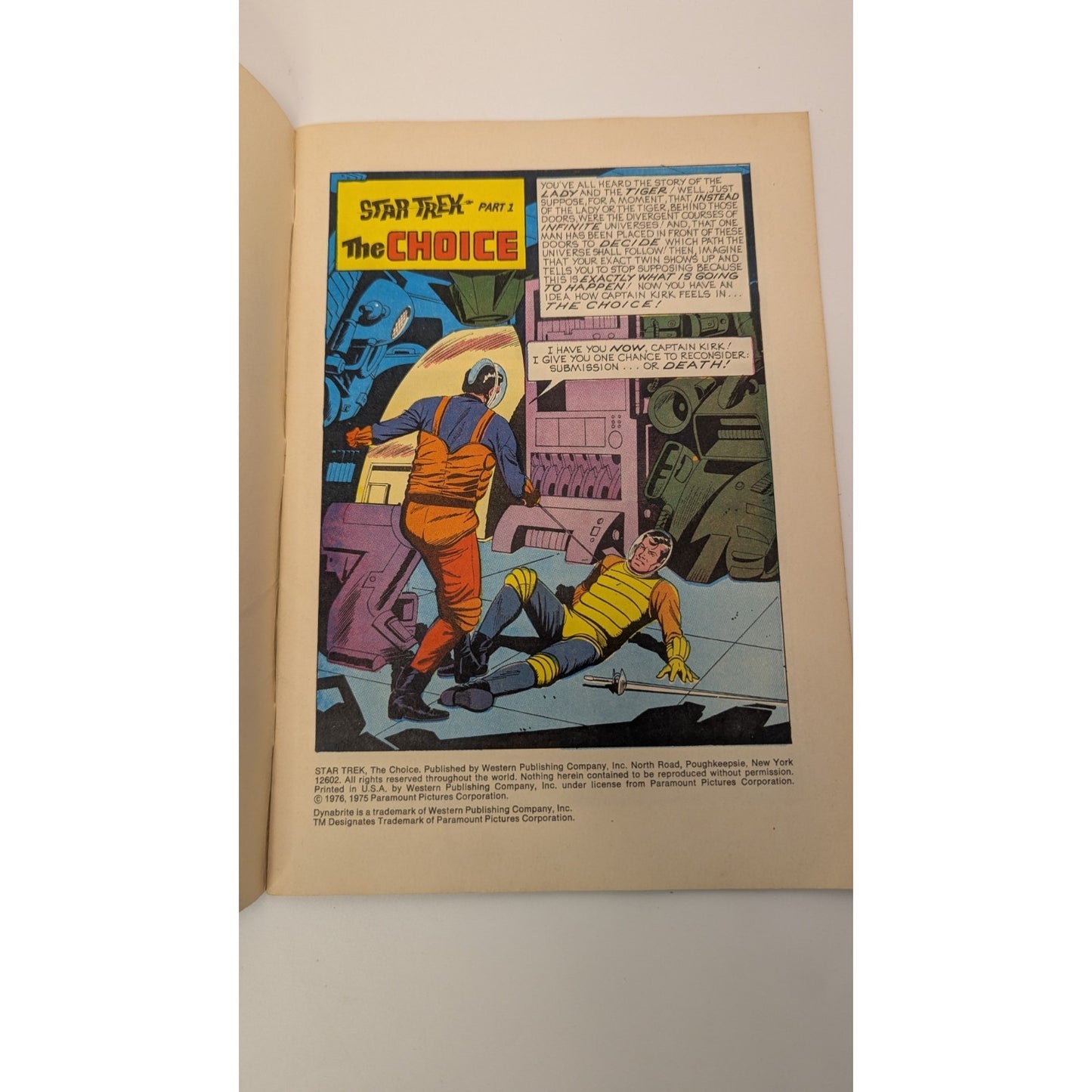 Lot of 2 Vintage 1976 Whitman Dynabrite Star Trek Comics