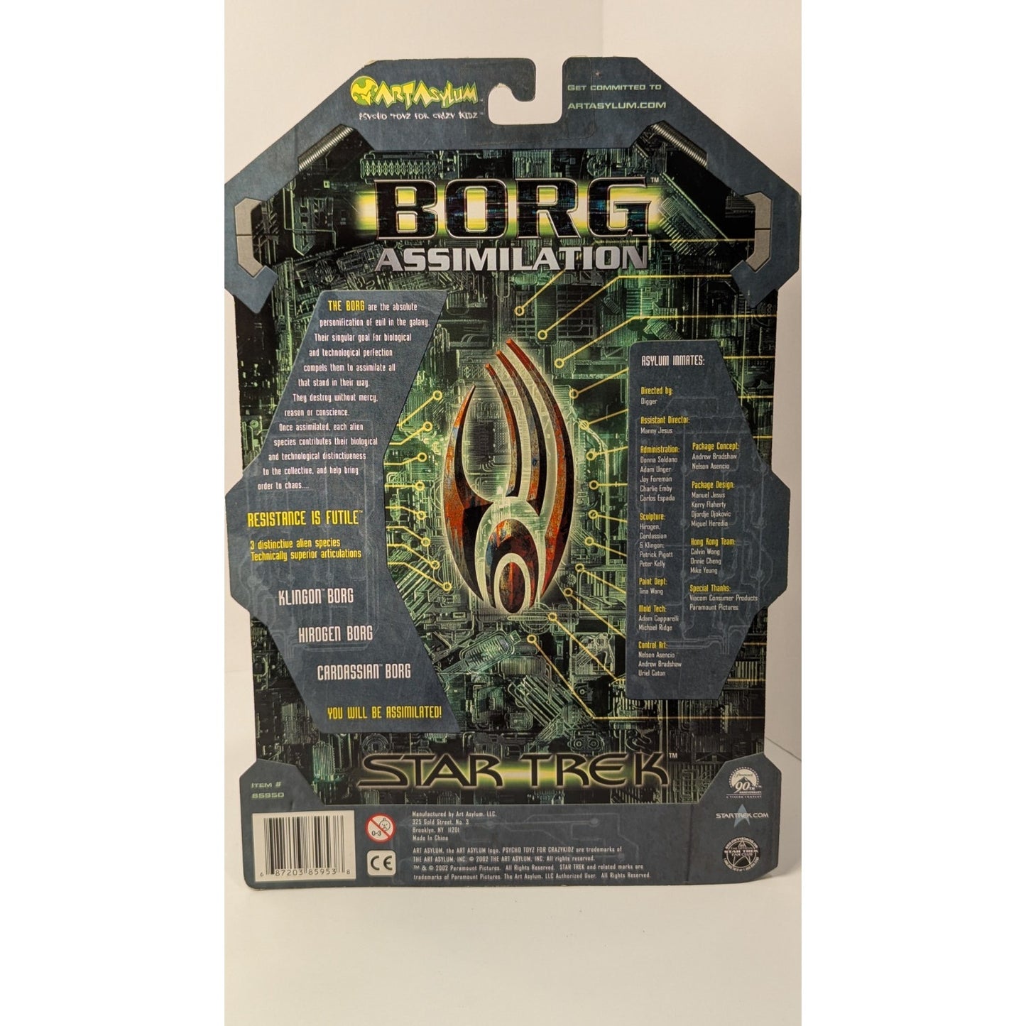 Sealed 2002 Art Asylum Star Trek Borg Assimilation 2 of 3 Hirogen Species