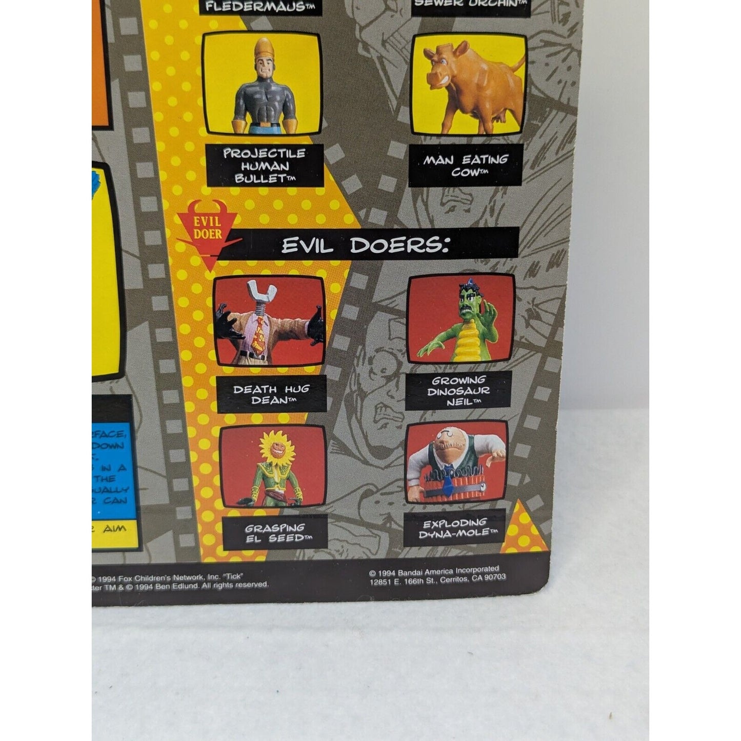 Vintage 1994 The Tick 6 " Bounding Tick Death Hug Dean Action Figure NEW!