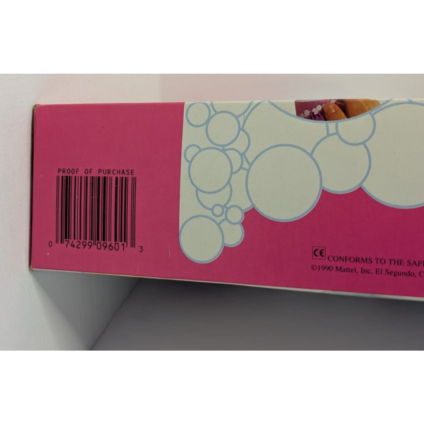 Vintage Mattel Barbie Doll 1990 Bathtime Fun Blonde Pink Fashion Foam Sealed
