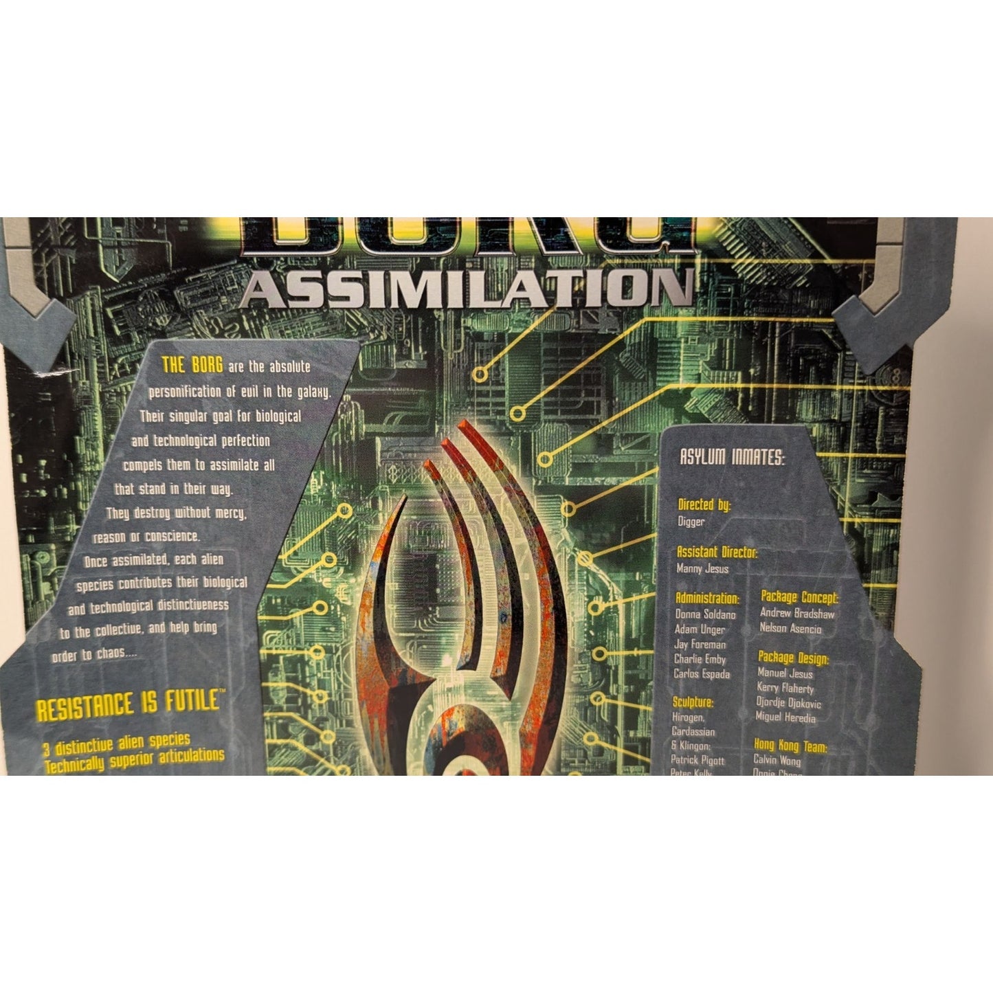 Star Trek Borg Assimilation KLINGON Figure 1 of 3 Art Asylum 2002