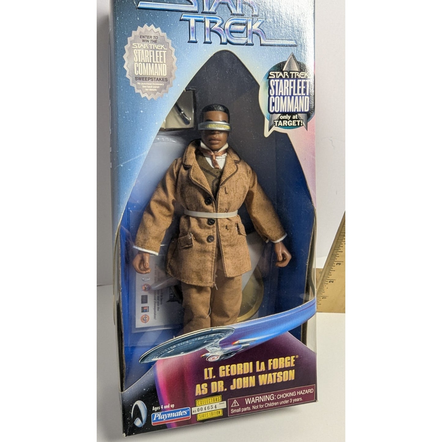 1999 Playmates Star Trek Lt. Geordi La Forge As Dr. John Watson Starfleet Comman