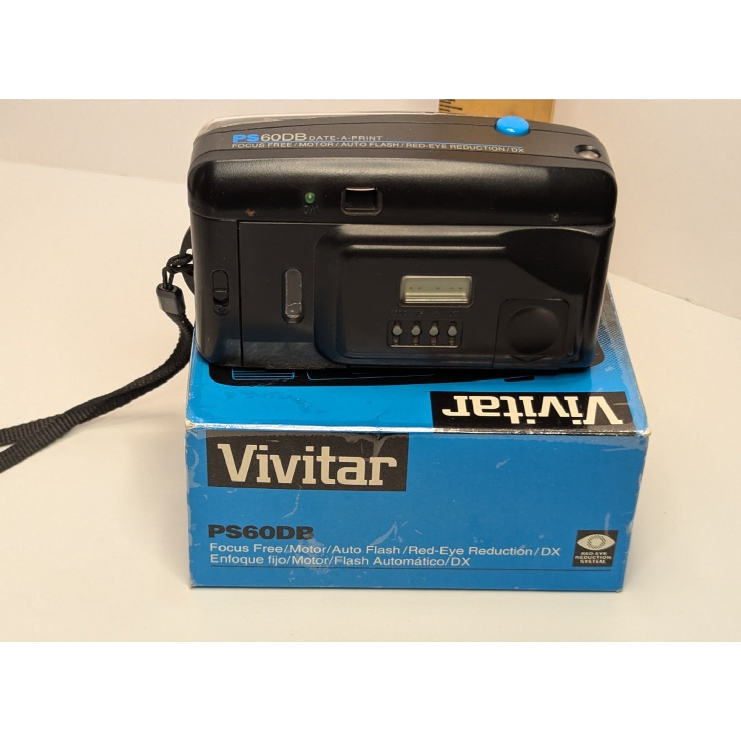 Vivitar PS60DB 35mm Point&Shoot camera Focus-Free Tested New Batteries