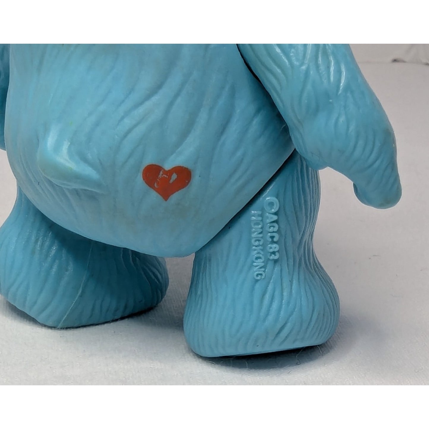 Vintage 1983 CARE BEARS Bedtime Bear 3” Poseable Figure American Greeting Card