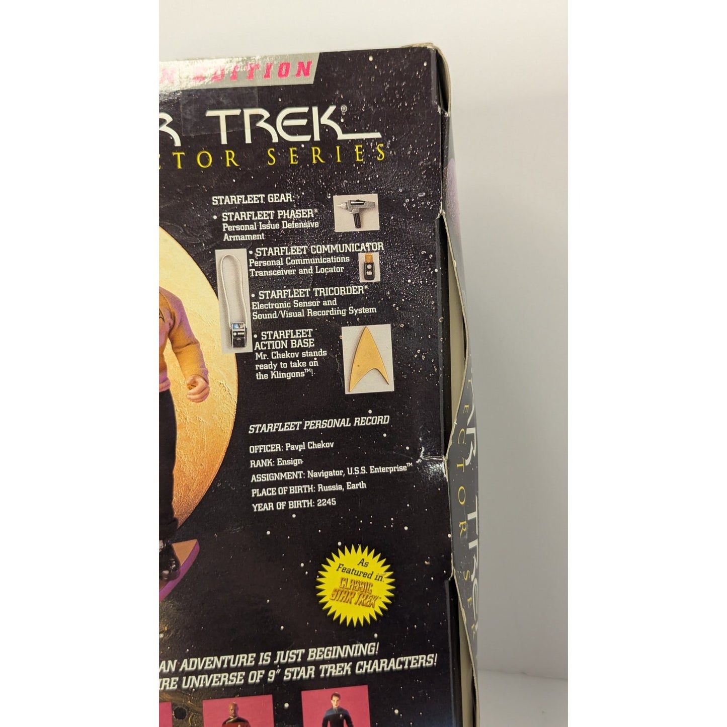 1997 Star Trek Federation Edition Ensign Pavel Chekov Collector Series Action Figure