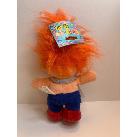 Vintage Imperial Pebble Trolls Sweetheart 6” Soft Plush Doll Tag 1998