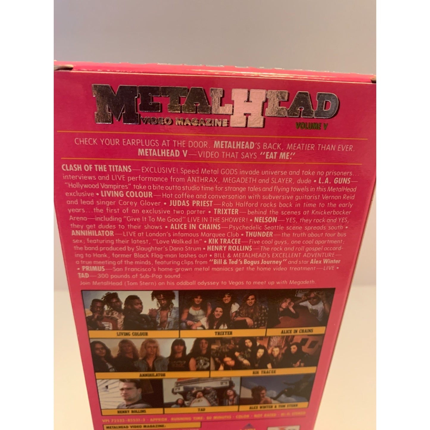 Metalhead 5 VHS Video Magazine LA Guns Nelson Judas Priest Megadeth Trixter 1991
