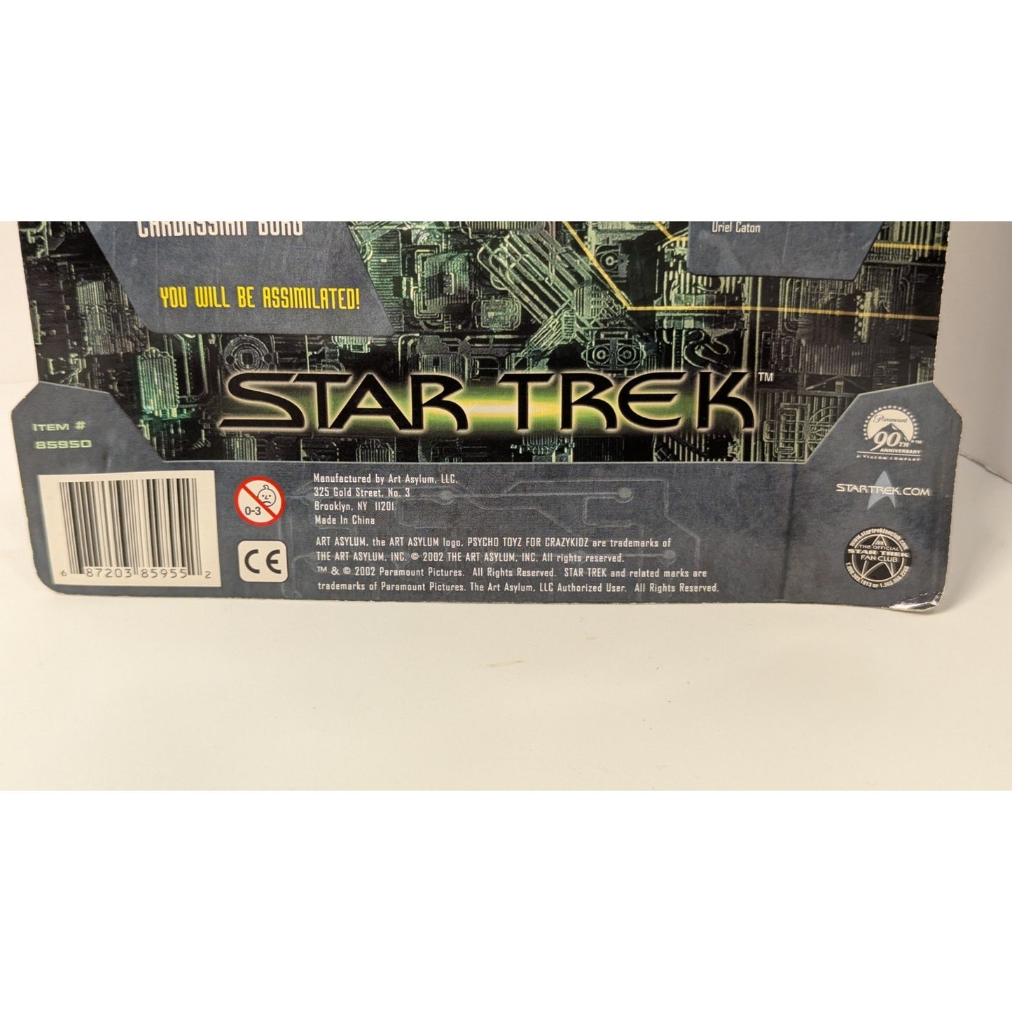 Star Trek Borg Assimilation KLINGON Figure 1 of 3 Art Asylum 2002