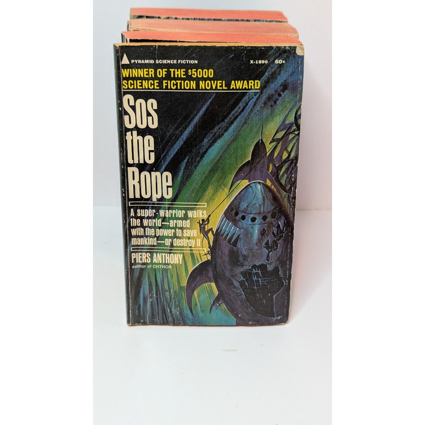 Vintage 60s-70s Piers Anthony Paperback Lot of 5 Cluster Trilogy Macroscope Sos The Rope