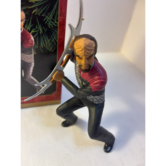 Hallmark Keepsake Star Trek Deep Space Nine Worf Ornament 1999 Open