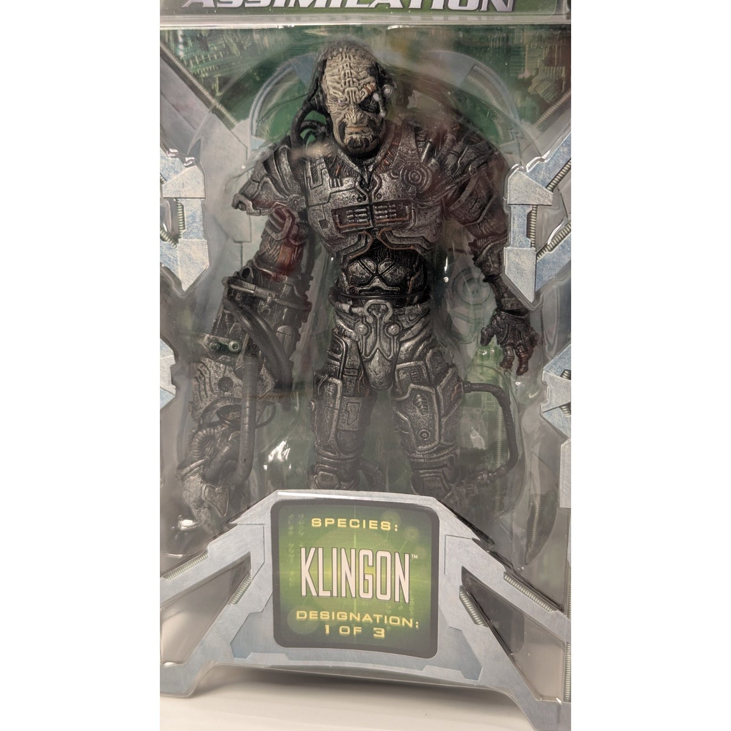 Star Trek Borg Assimilation KLINGON Figure 1 of 3 Art Asylum 2002