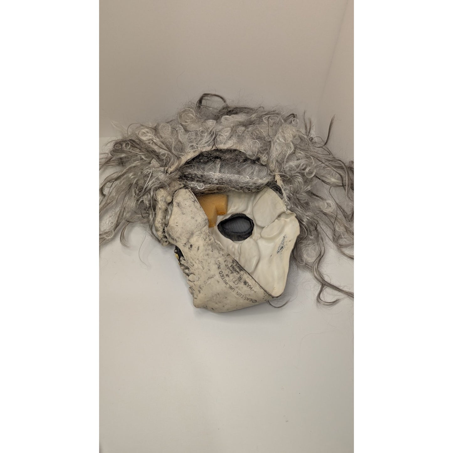 Easter Unlimited Skull Ghoul Mask Hair Fun World Rare Halloween Retro Horror VTG