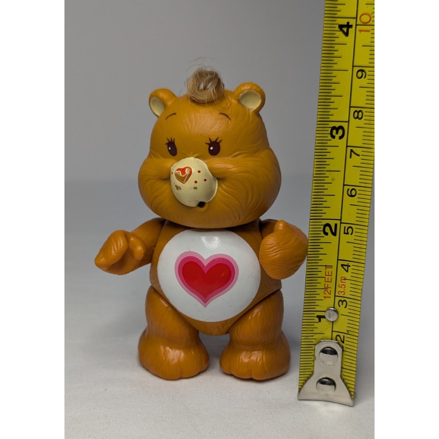Vintage 1983 American Greetings Care Bears Poseable PVC 3.25" Figure Tenderheart