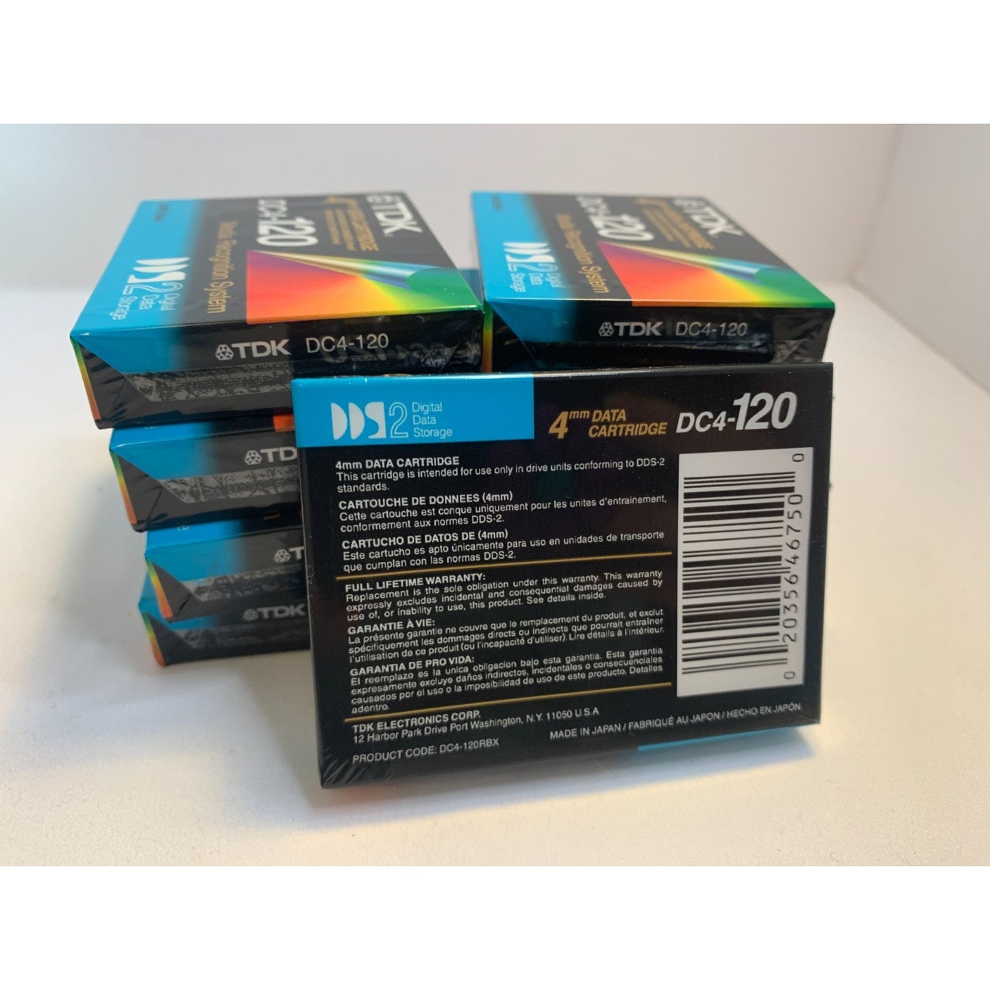 Lot of 9 TDK DC4-120 DATA CARTRIDGE Blank Tapes 4MM DDS2 120 M 394 ft NEW SEALED