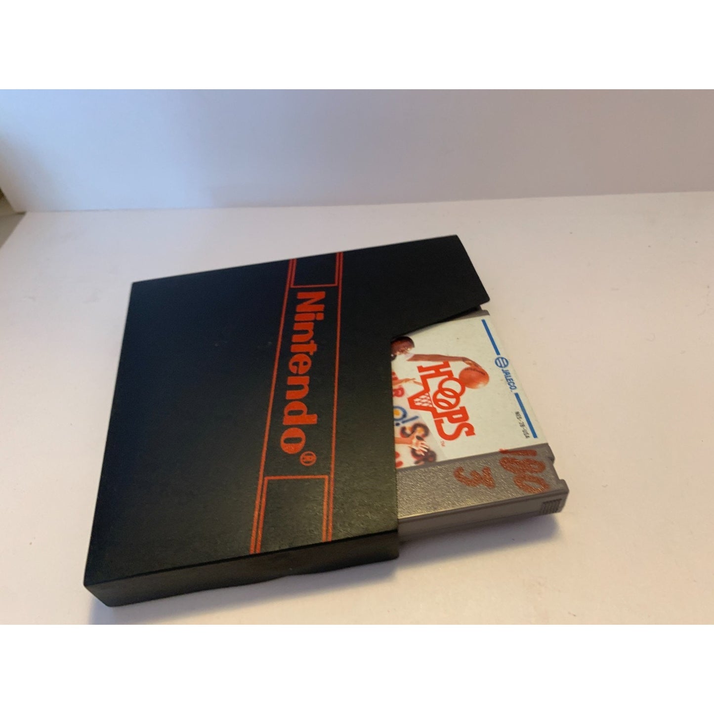 Hoops Basketball Nintendo NES Game Cartridge W/ Manual & Sleeve Vintage