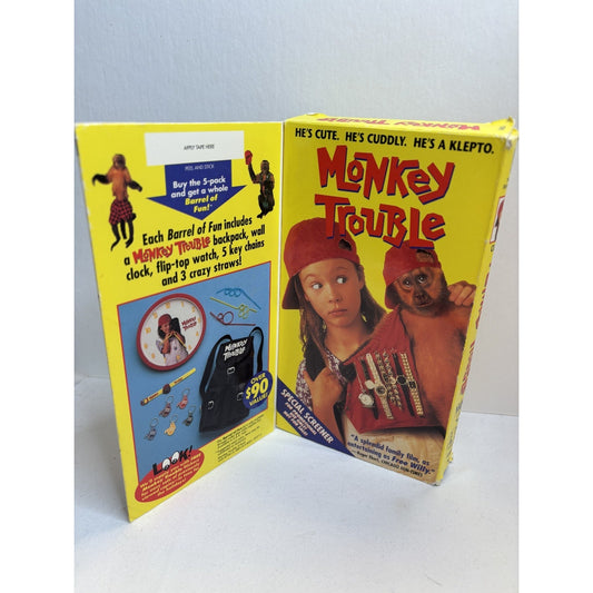 Monkey Trouble VHS Demo Promo Screener Sealed Ridley Scott Harvey Keitel 1994