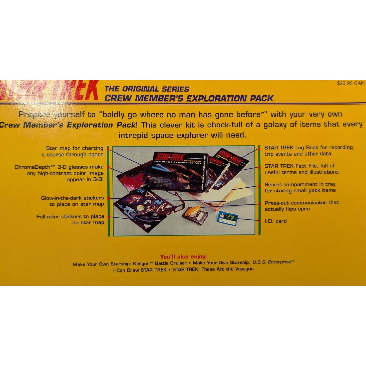 Unpunched 1996 F.A.O. Schwarz Star Trek Original Series Crew Members Exploration Pack