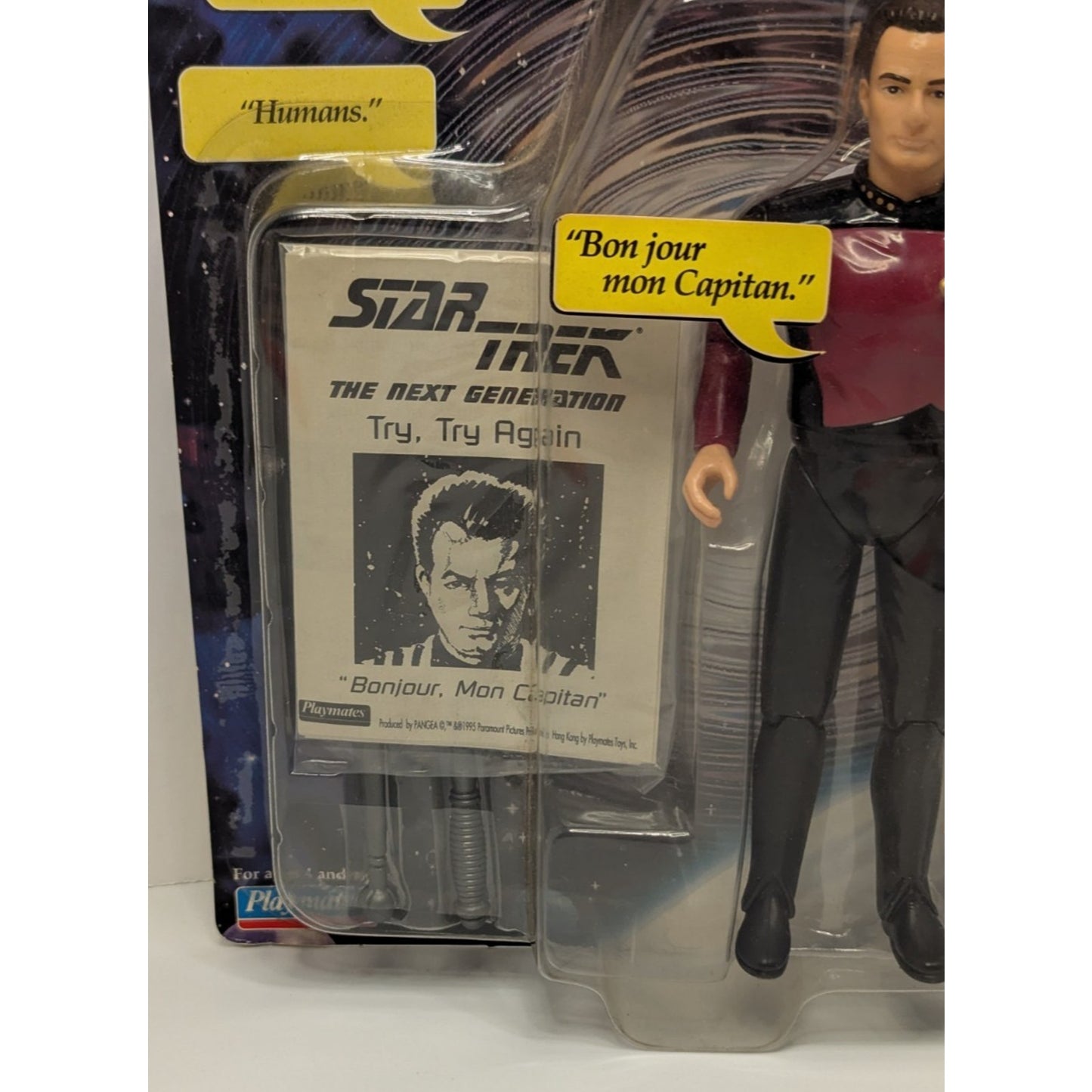 Vintage Sealed Star Trek The Next Generation Q Space Talk Series Figure 1995