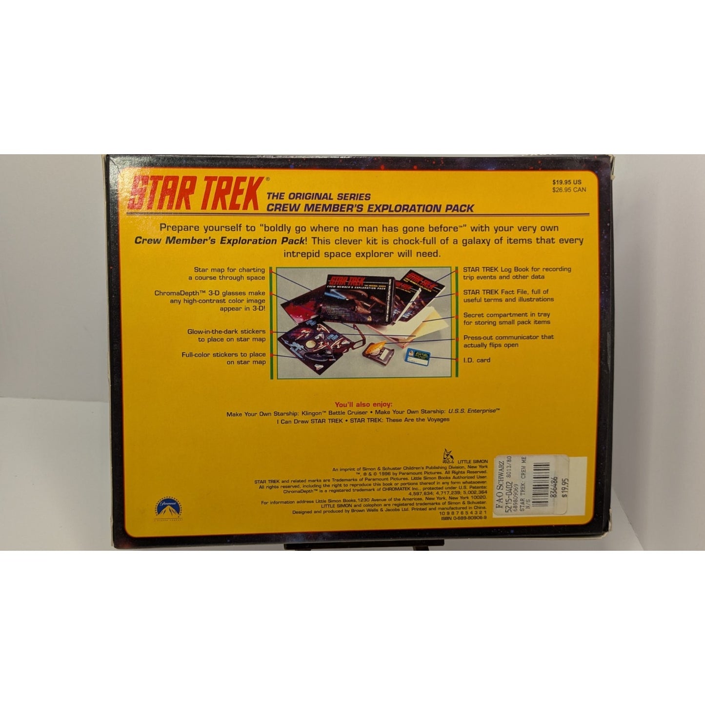 Unpunched 1996 F.A.O. Schwarz Star Trek Original Series Crew Members Exploration Pack