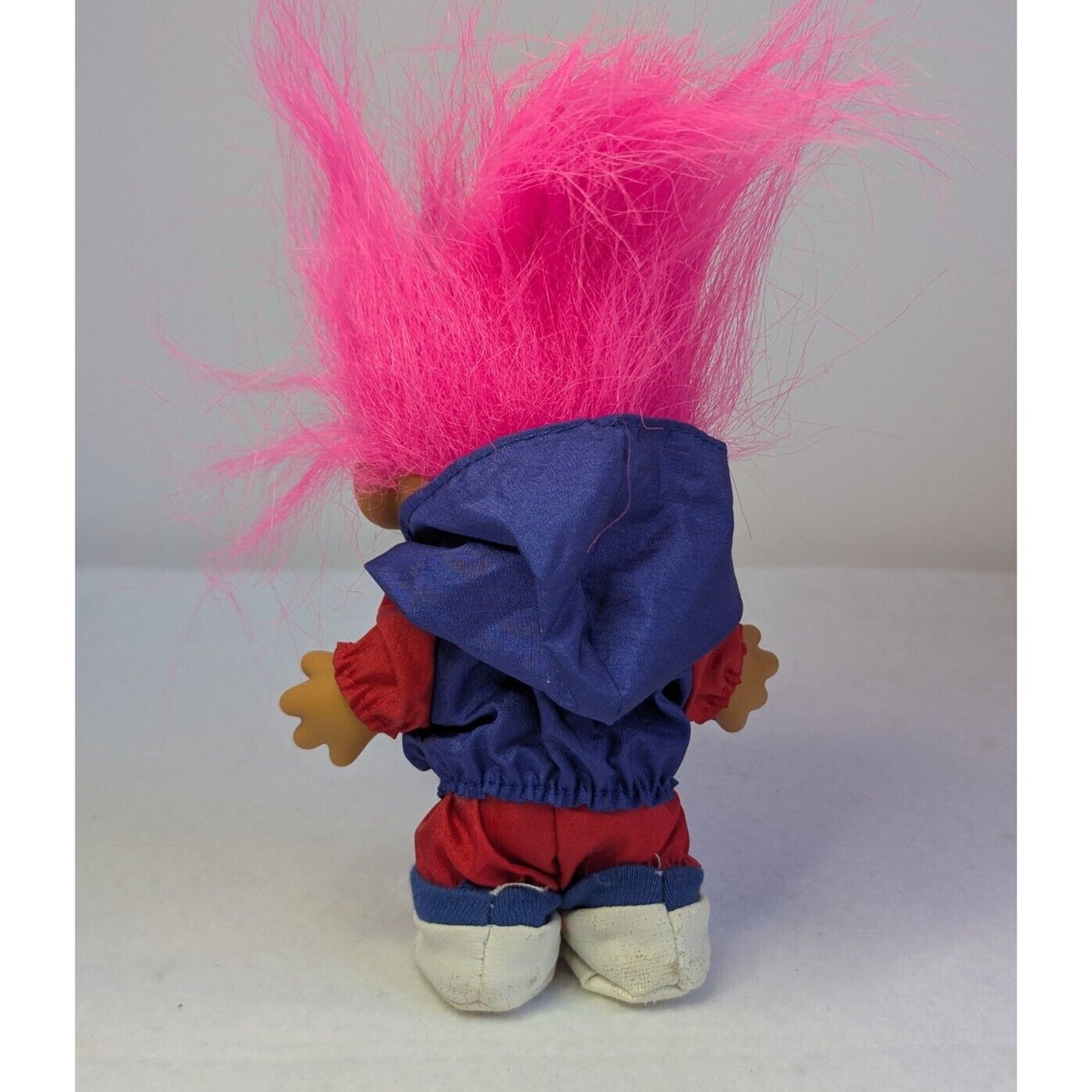 Vintage Russ 4" Troll Doll Jogger Runner Track Suit Sneakers Pink Hair