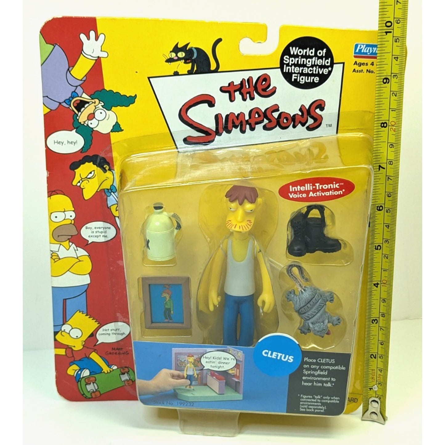 The Simpsons 2001 World Of Springfield Playmates Series 7 Cletus Figure
