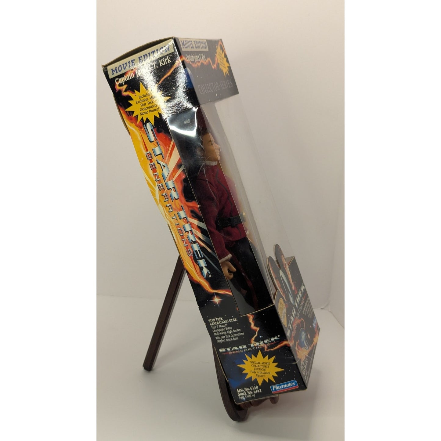 1994 Playmates Star Trek Generations Movie Edition 9" Captain Kirk Figure