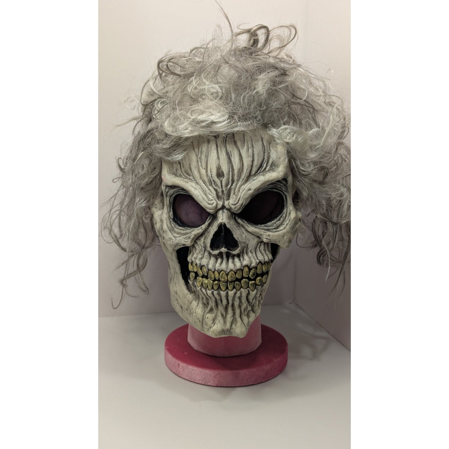 Easter Unlimited Skull Ghoul Mask Hair Fun World Rare Halloween Retro Horror VTG