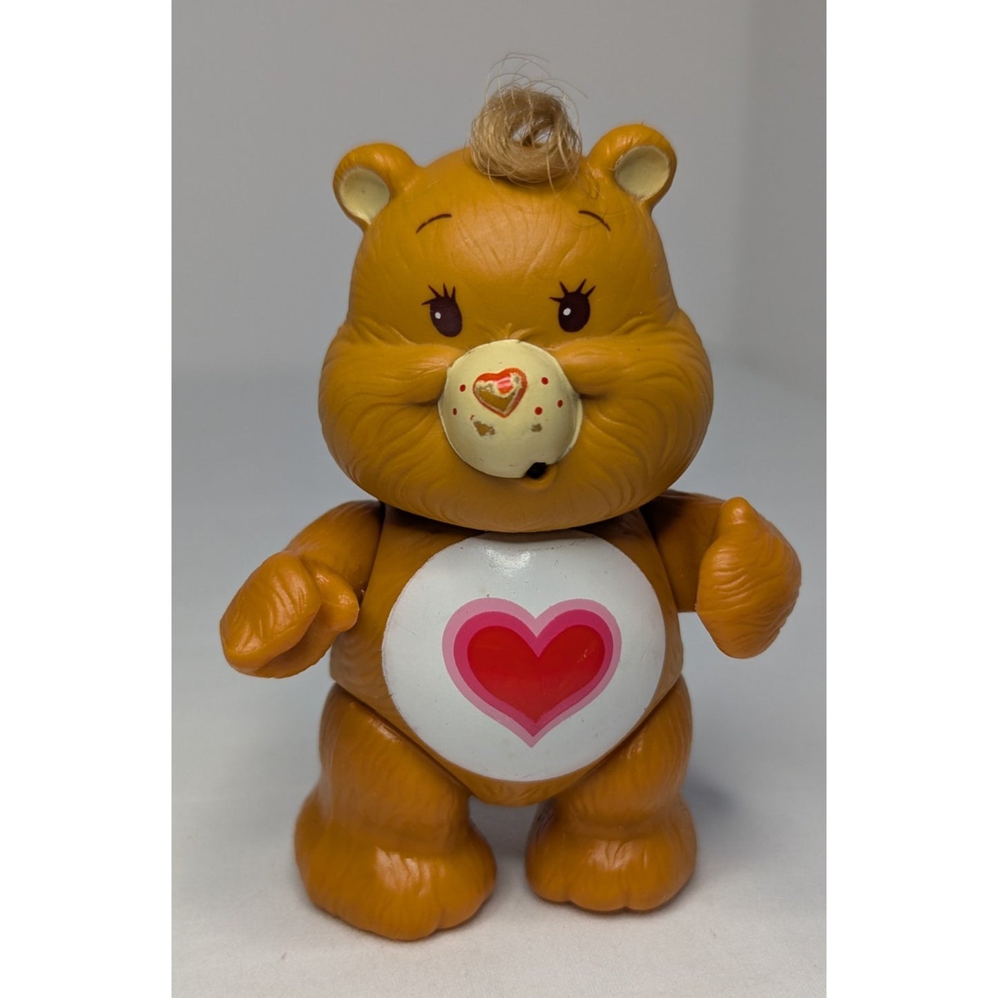 Vintage 1983 American Greetings Care Bears Poseable PVC 3.25" Figure Tenderheart