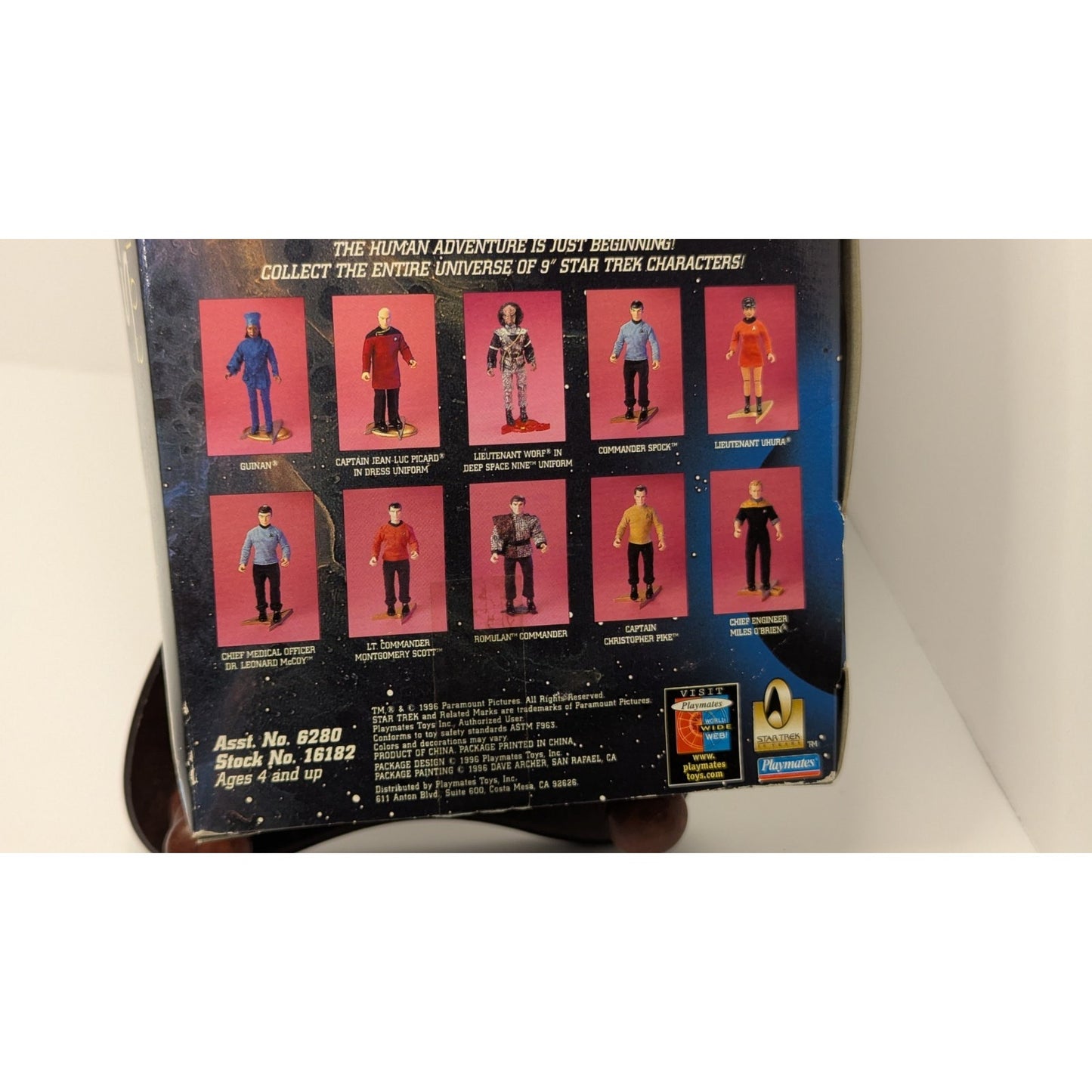 Star Trek MILES O'BRIEN 9" Action Figure 1996 DS9 Playmates FEDERATION Edition