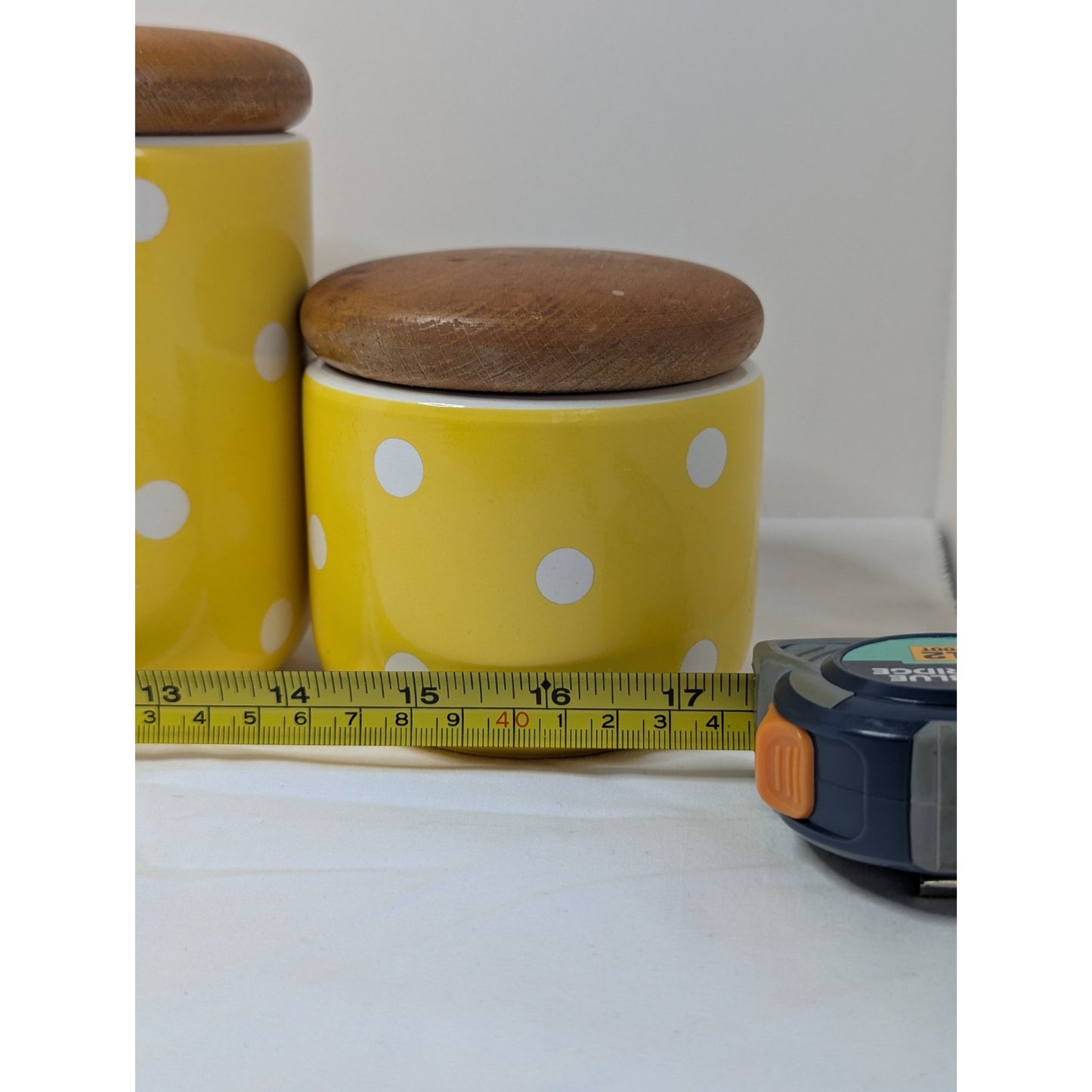 WAECHTERSBACH Vintage Ceramic Canisters Lot 4 Yellow Storage Jars W. Germany