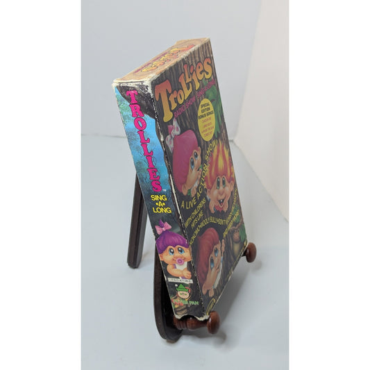 Trollies Radio Show Sing-A-Long VHS Tape Trolls 1992 Live Action Puppet