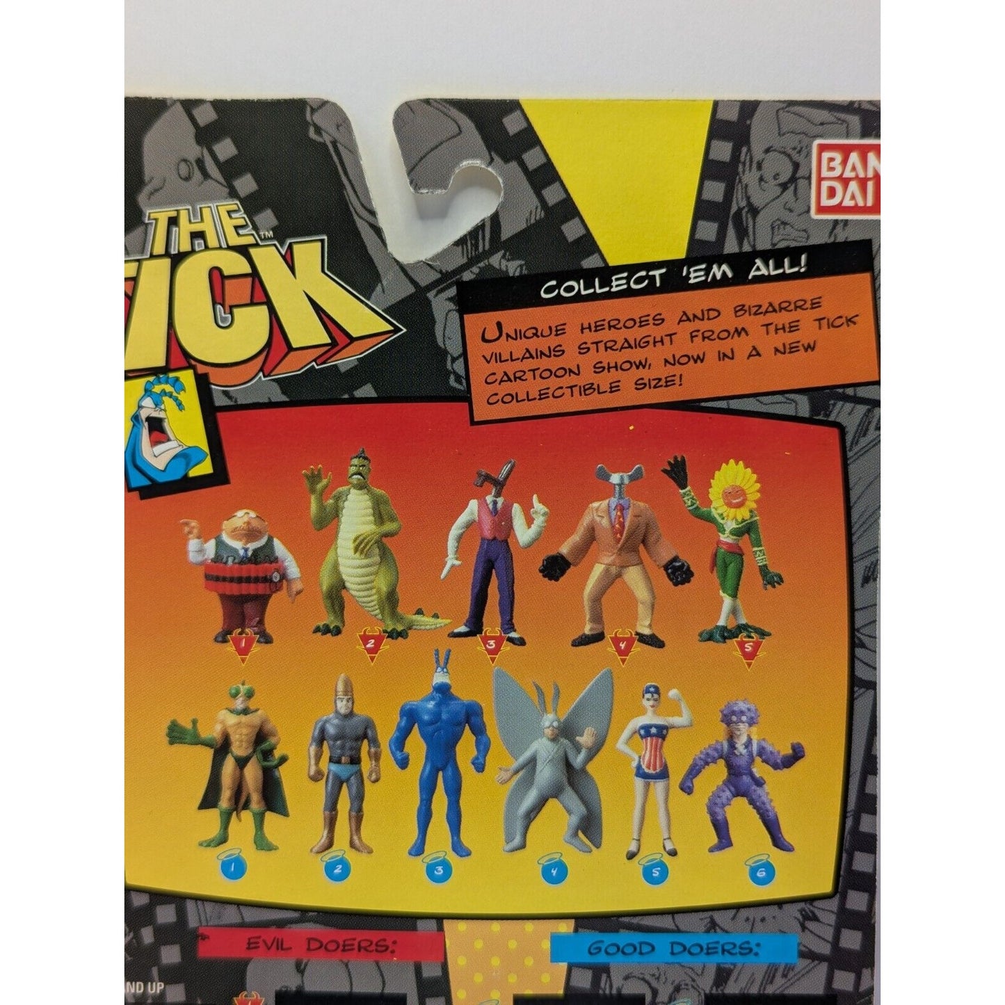 Vintage 1994 The Tick SEWER URCHIN 3" PVC Action Figure Figurine NEW Sealed