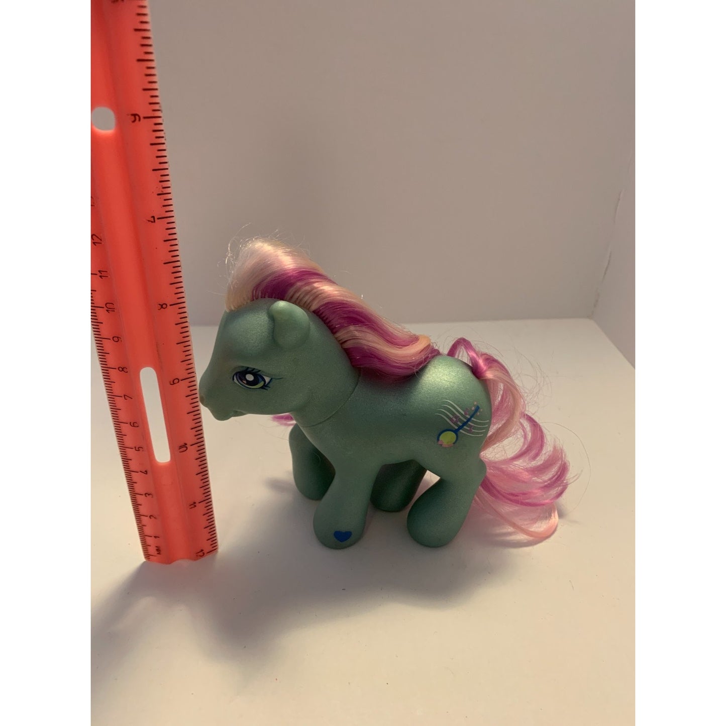 Vintage MLP G3 My Little Pony Banjo Blue Shimmery Pink Hair 2002 Hasbro