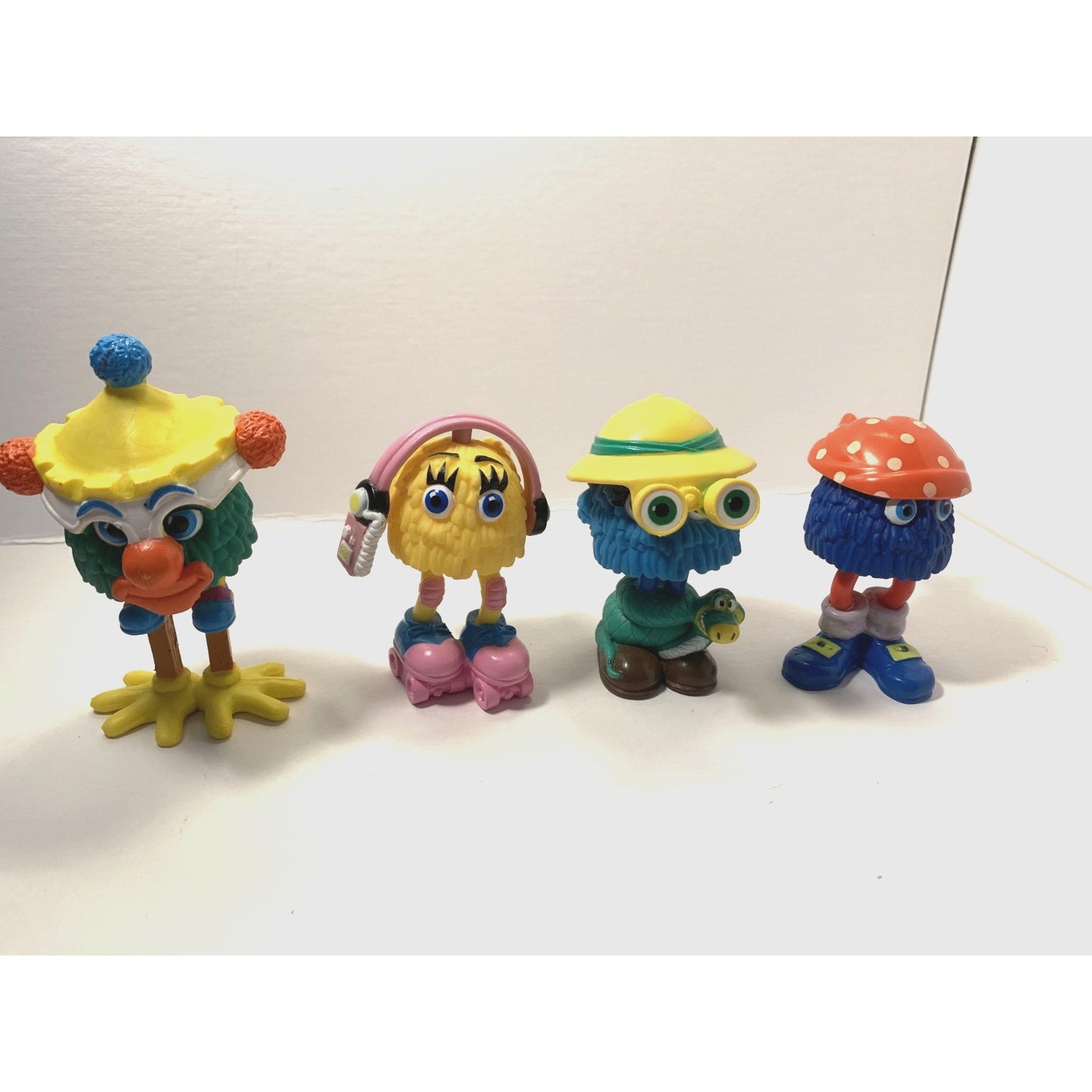 1989 McDonalds Funny Fry Friends Fry Guys Kids Happy Meal Toys Lot Of 4