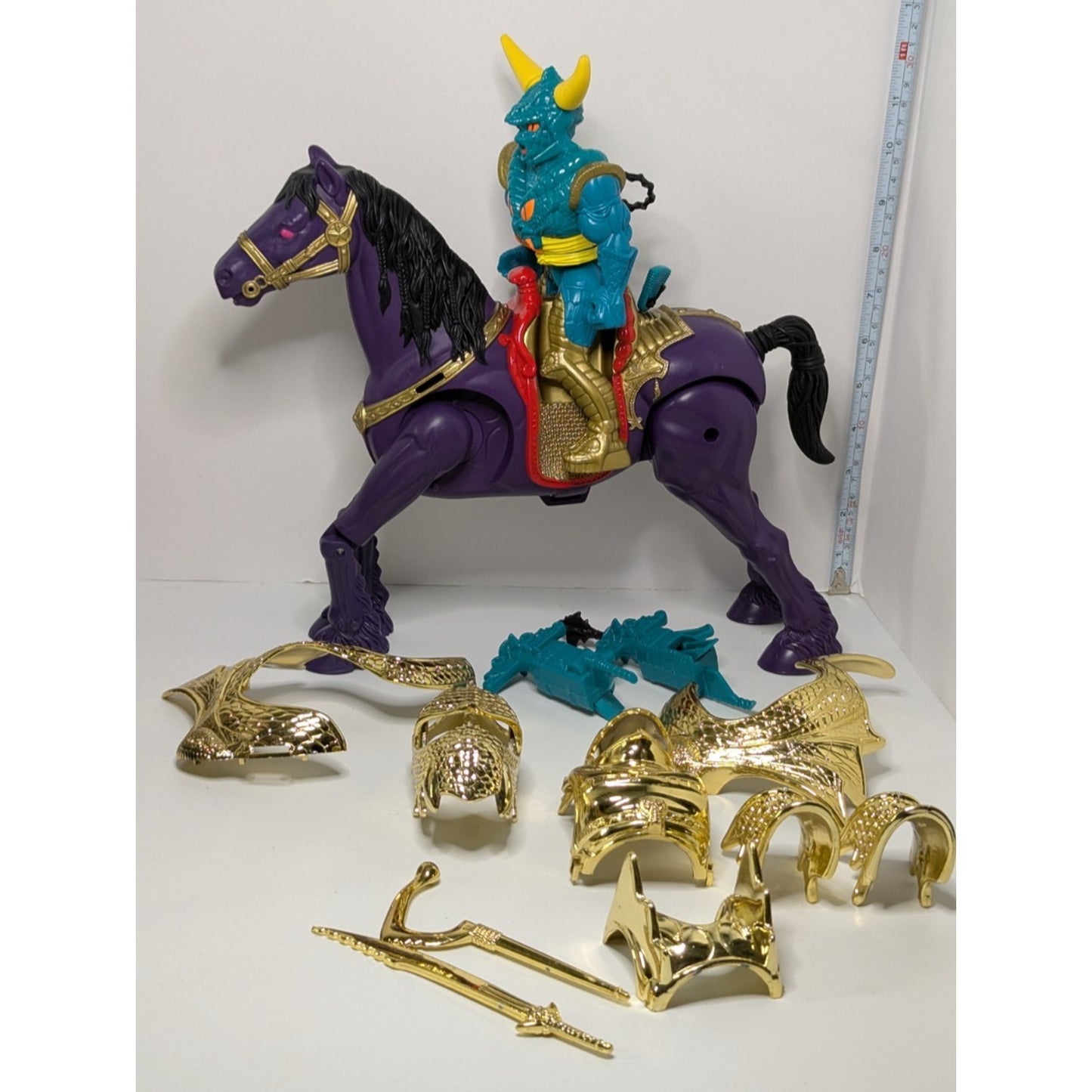 Vintage Conan The Adventurer Demon Hunter Battle Stallion w/Wrath Amon Figure