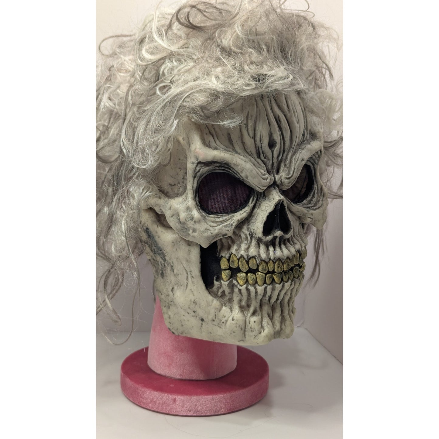 Easter Unlimited Skull Ghoul Mask Hair Fun World Rare Halloween Retro Horror VTG