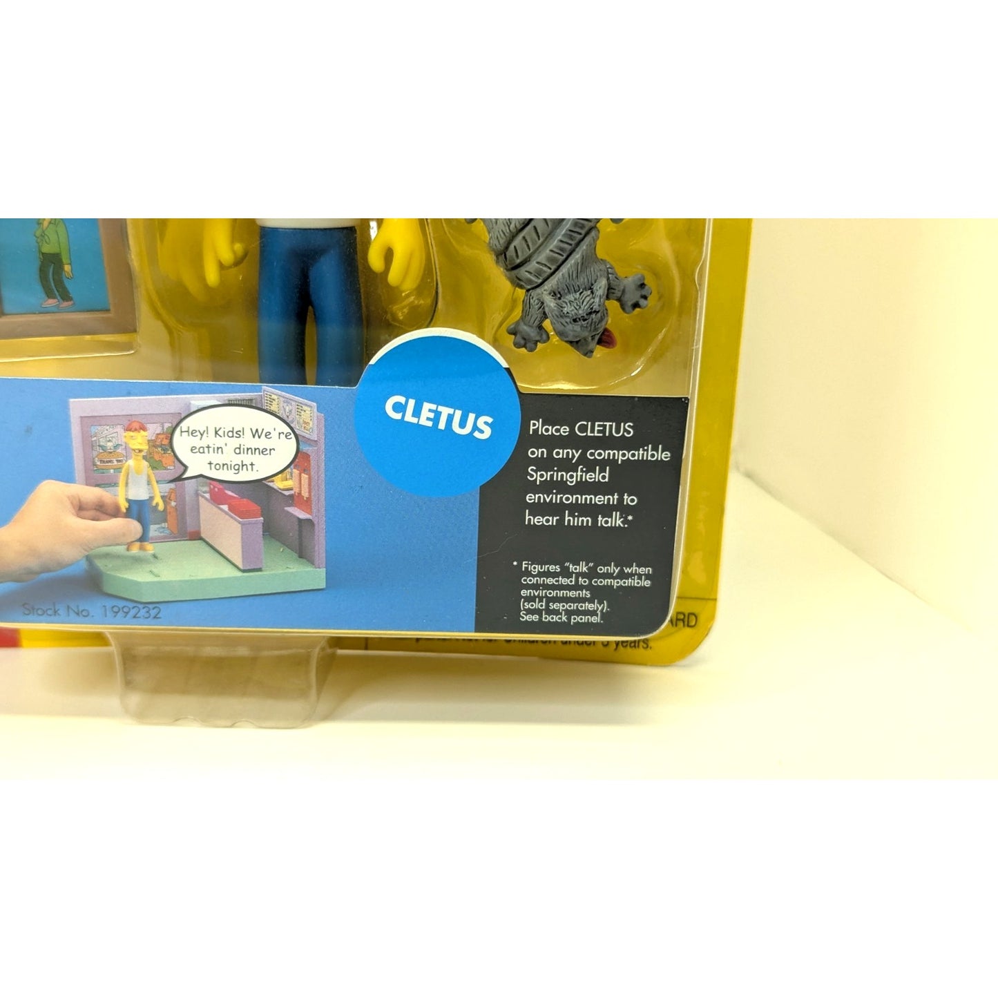 The Simpsons 2001 World Of Springfield Playmates Series 7 Cletus Figure