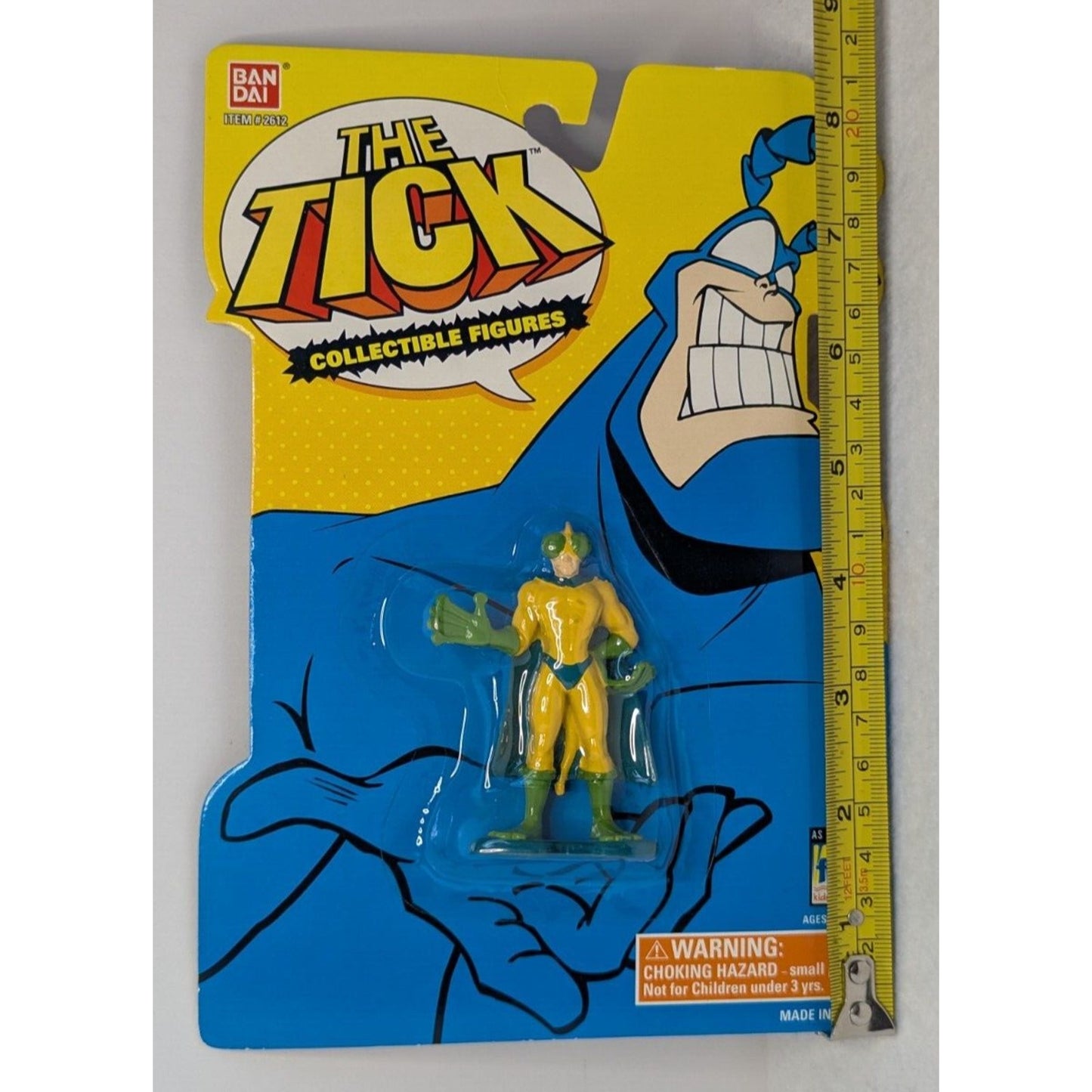 Vintage The Tick Small Crusading Chameleon Collectible Figure Bandai 1994 Sealed