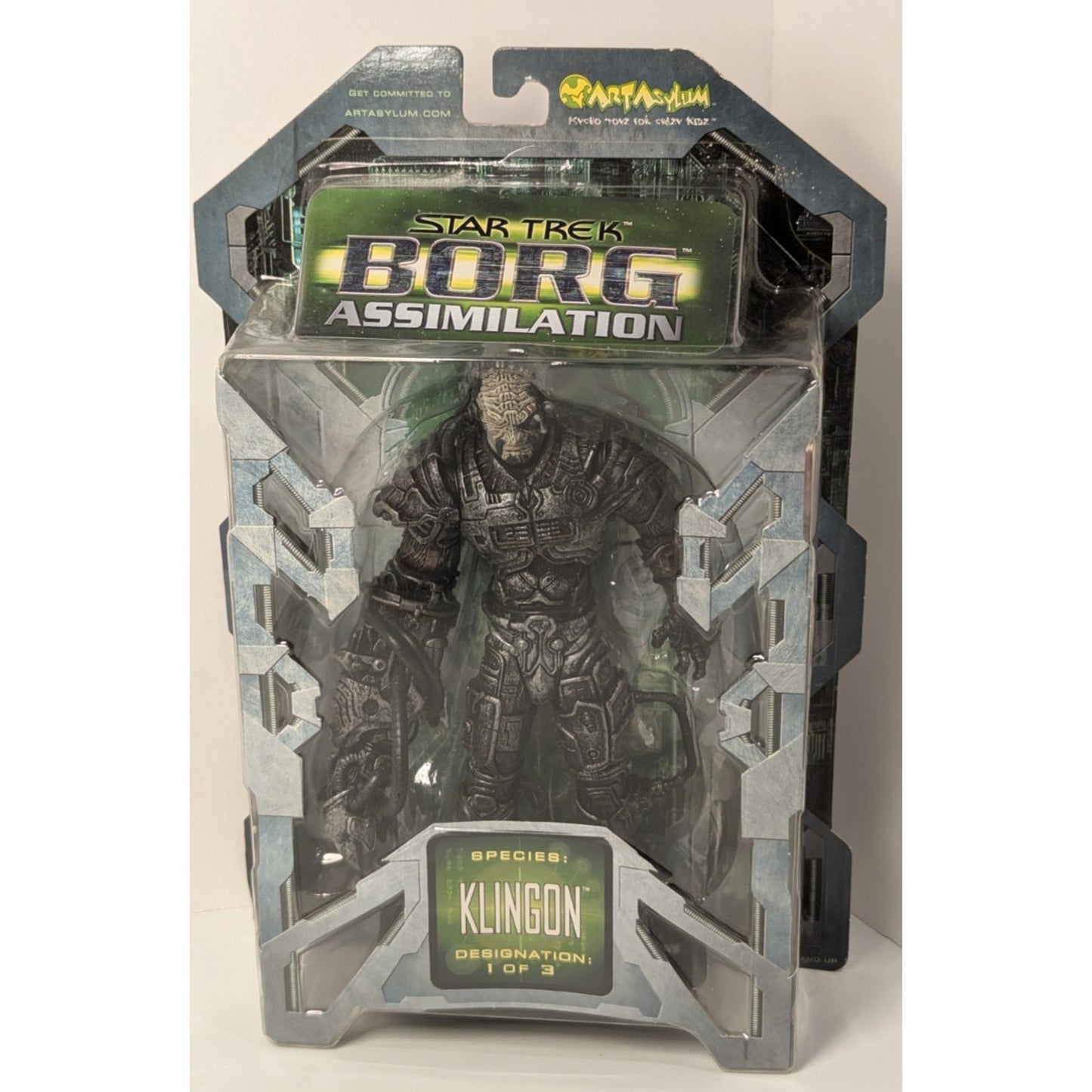 Star Trek Borg Assimilation KLINGON Figure 1 of 3 Art Asylum 2002