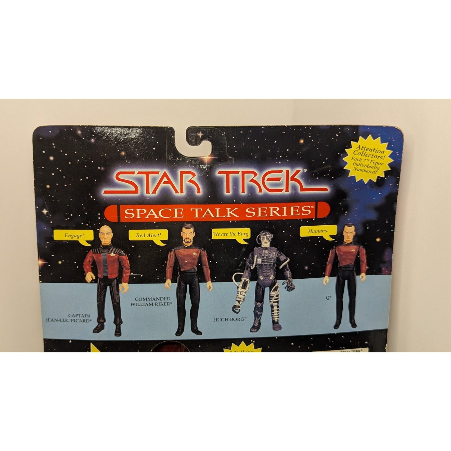 Vintage Sealed Star Trek The Next Generation Q Space Talk Series Figure 1995