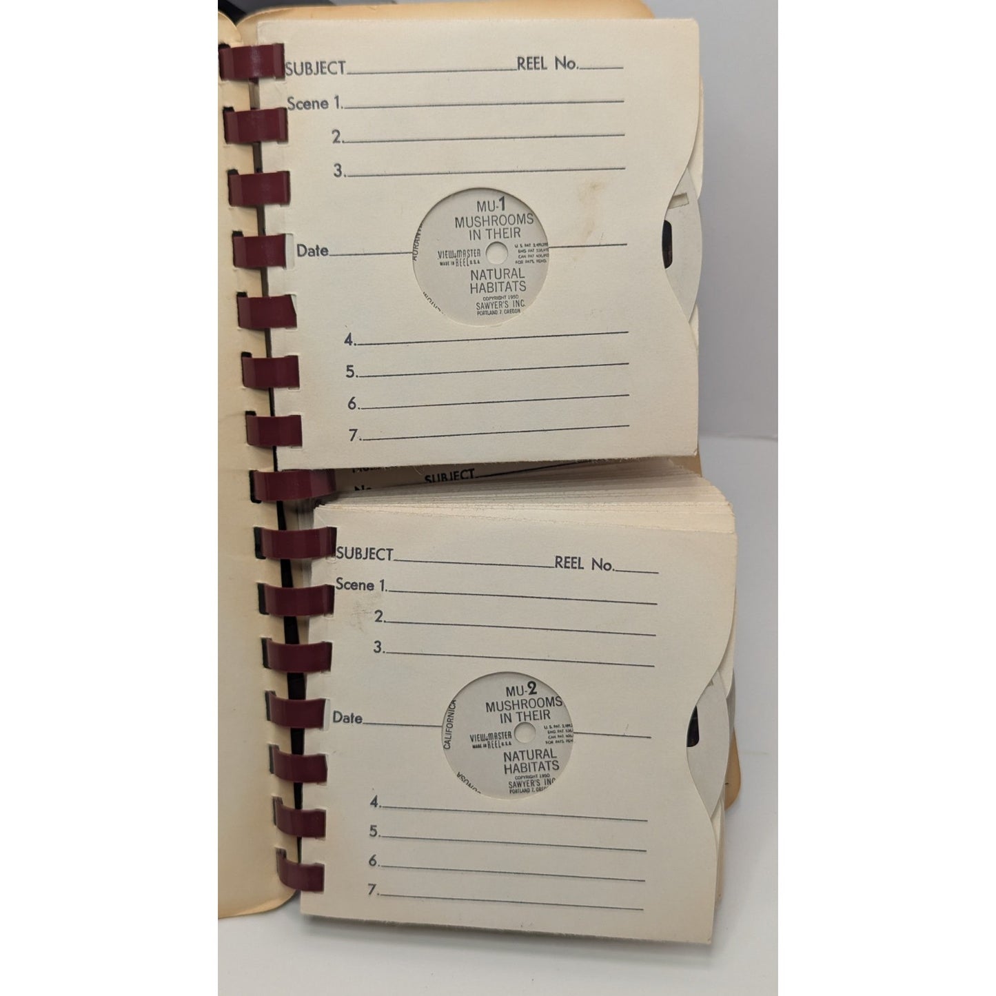 Vintage View-Master w/ Set of 33 Reels Mushrooms In Their Natural Habitats