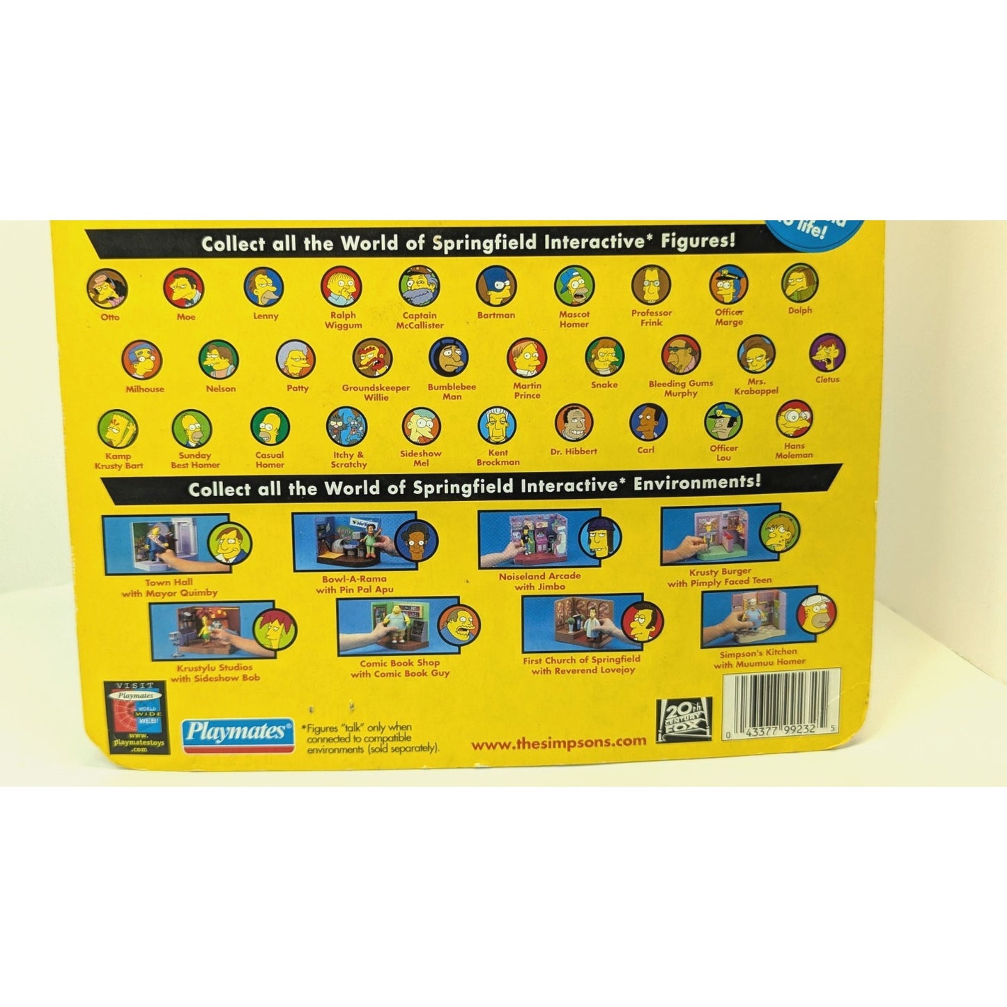 The Simpsons 2001 World Of Springfield Playmates Series 7 Cletus Figure
