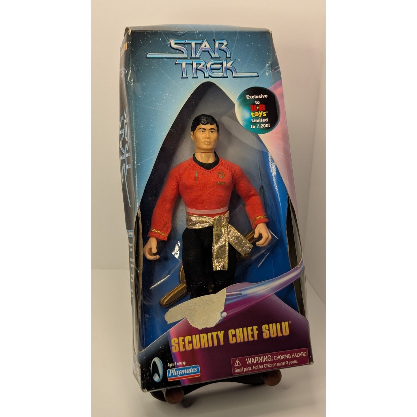 1999 Limited Star Trek Original Security Chief Sulu KB TOYS EXCLUSIVE 9" Figure New in Box