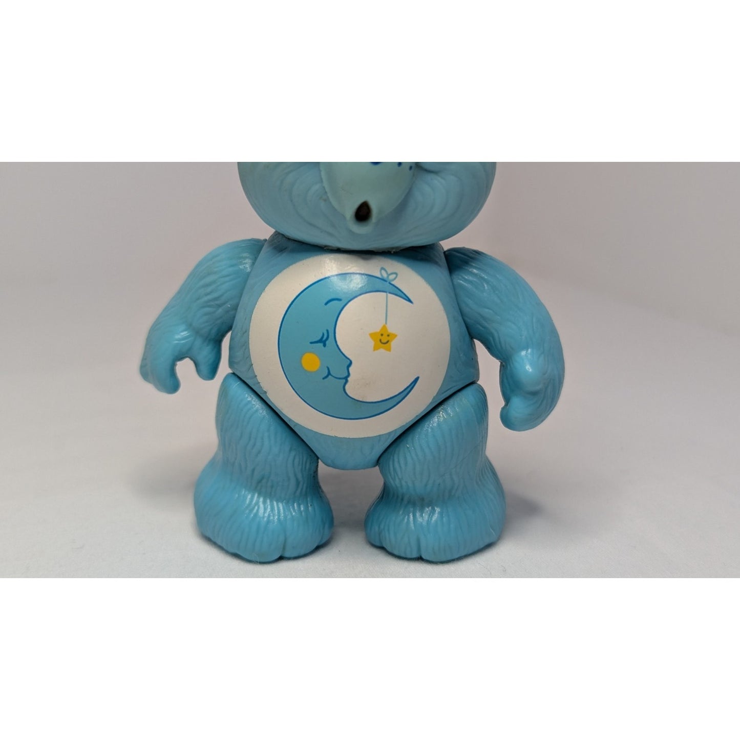 Vintage 1983 CARE BEARS Bedtime Bear 3” Poseable Figure American Greeting Card